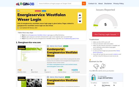 Energieservice Westfalen Weser Login