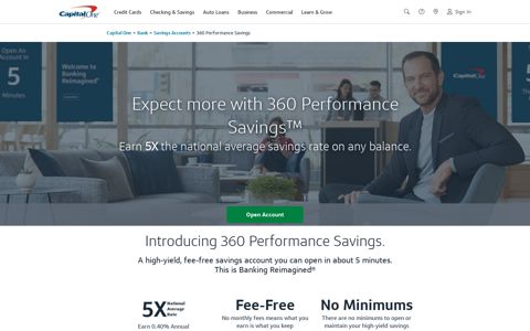 Online Savings Account: 360 Performance Savings | Capital ...
