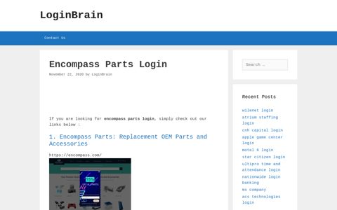 encompass parts login - LoginBrain