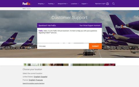 Customer Service and Support | FedEx
