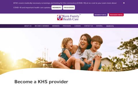 Become a KHS provider | Kern Family Health Care