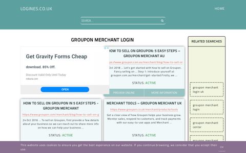 groupon merchant login - General Information about Login