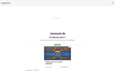 www.Jomonet.de - JOMONET Login - urlm.de
