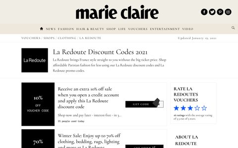 La Redoute Discount Codes | 30% Off In December 2020 ...