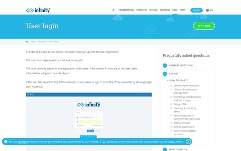 User login - Infinity ECM