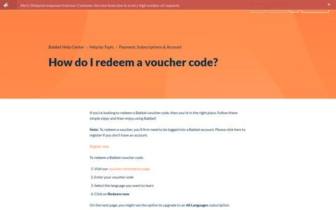 How do I redeem a voucher code? – Babbel Help Center