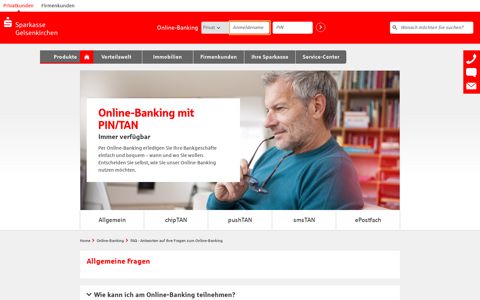 Online-Banking Hilfe - FAQ - Sparkasse Gelsenkirchen