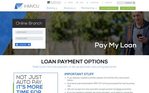 Pay My Loan - IH Mississippi Valley Credit Union