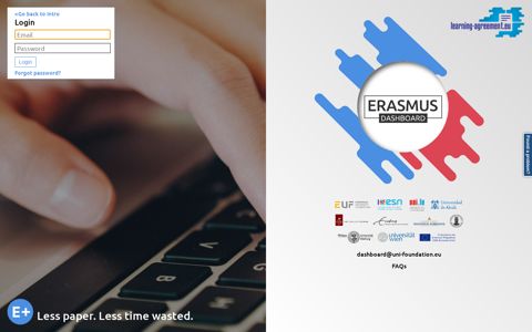 Login | Account • Erasmus+ dashboard