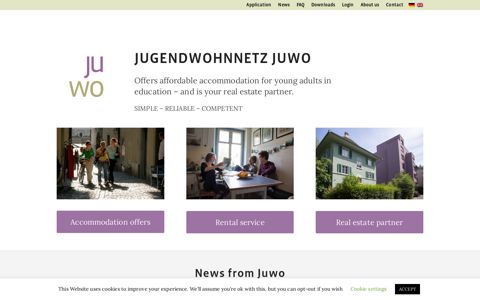Jugendwohnnetz - Frontpage | Jugendwohnnetz JUWO