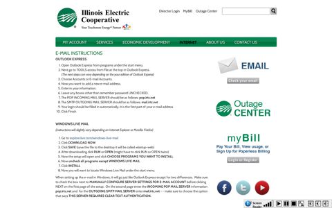 E-Mail Instructions - Illinois Electric Cooperative