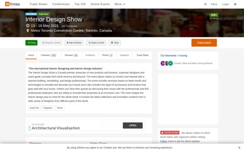 IDS (May 2021), Interior Design Show, Toronto Canada ...