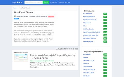Login Gctc Portal Student or Register New Account - LoginPorts