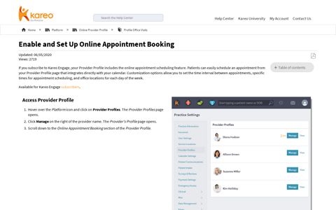 Enable and Set Up Online Appointment Booking - Kareo Help ...