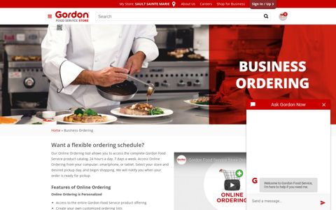 Business Ordering - Gordon Food Service Store