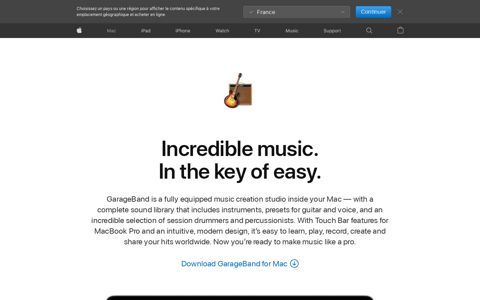 GarageBand for Mac - Apple (UK)
