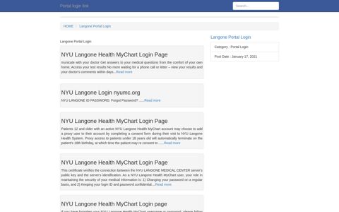 [LOGIN] Langone Portal Login FULL Version HD Quality Portal ...