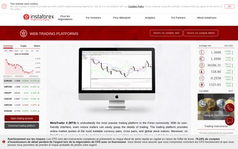 Web Trading Platforms - InstaForex