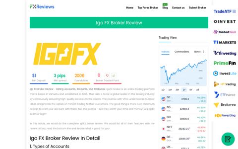 Igo FX Broker Review: Scam or Safe? Detailed Review