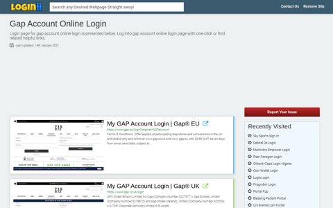 Gap Account Online Login - Loginii.com