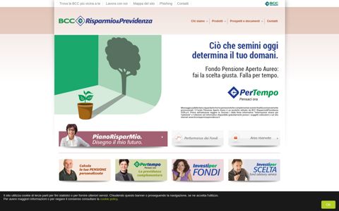BCC Risparmio&Previdenza homepage