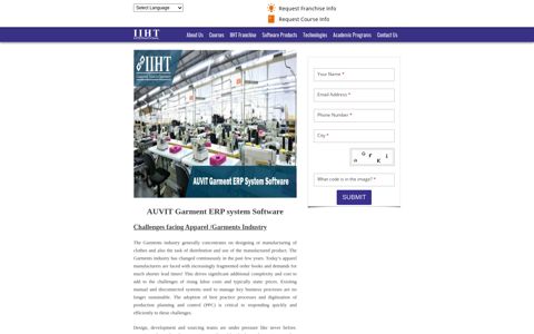 Garment ERP System Software - IIHT International