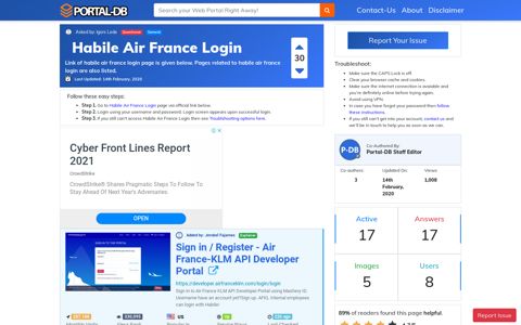 Habile Air France Login - Portal-DB.live