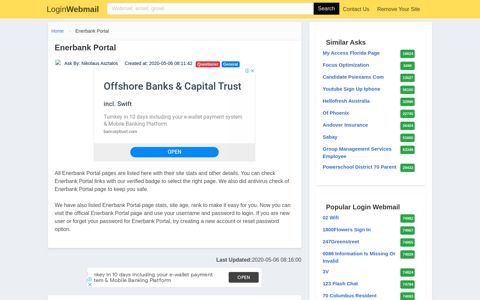 Login Enerbank Portal or Register New Account