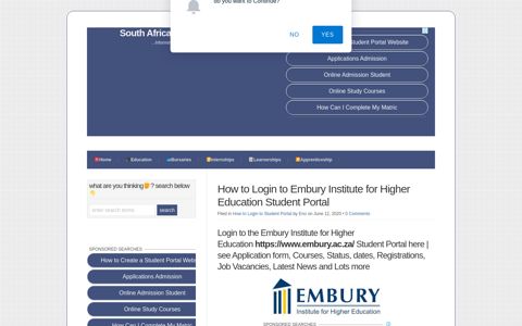 How to Login to Embury Institute for Higher Education Student ...