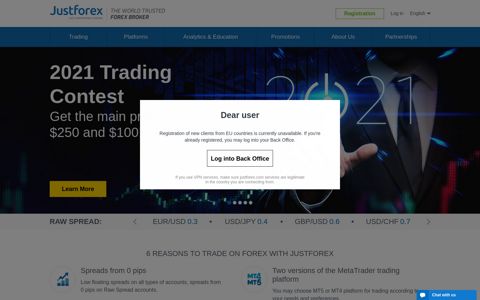 Justforex – Online Forex Trading with the Best Broker