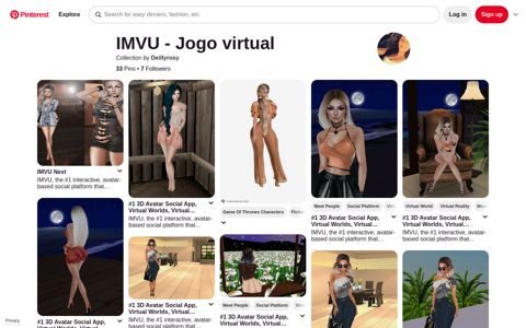 30+ Melhores Ideias de IMVU - Jogo virtual - Pinterest