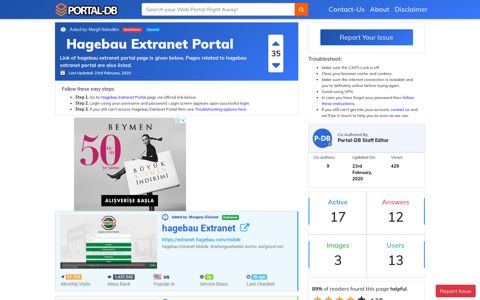 Hagebau Extranet Portal - Portal-DB.live