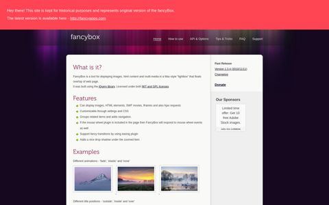 Fancybox - Fancy jQuery lightbox alternative
