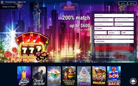 A big welcome to Jackpot Wheel Online Casino