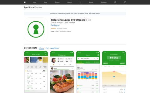 ‎Calorie Counter by FatSecret on the App Store