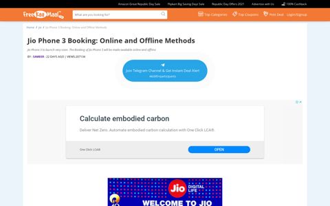 Jio Phone 3 Booking: Online and Offline Methods