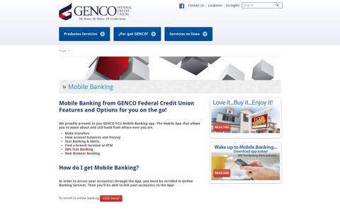 Mobile Banking - GENCO Federal Credit Union