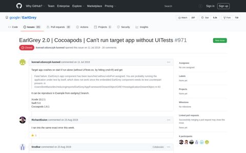 EarlGrey 2.0 | Cocoapods | Can't run target app without ...