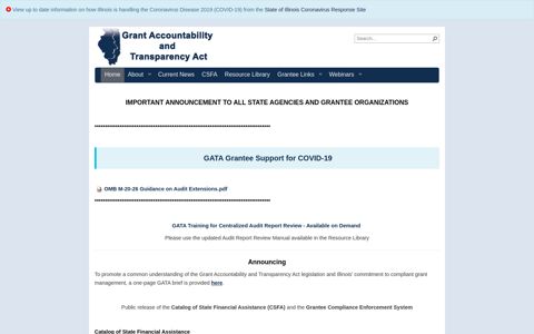 Grant Accountability and Transparency Act (GATA) - Illinois.gov
