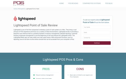 LightSpeed POS Review - POSOptions.com