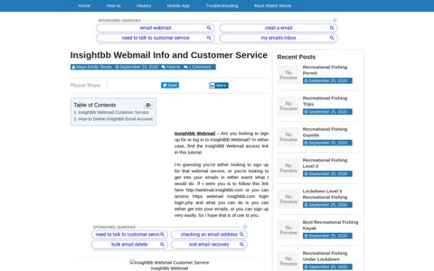 √ Insightbb Webmail Info and Customer Service