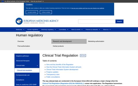 Clinical Trial Regulation | European Medicines Agency