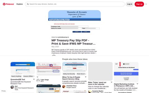 MP Treasury Pay Slip PDF - Print & Save IFMS MP Treasury ...