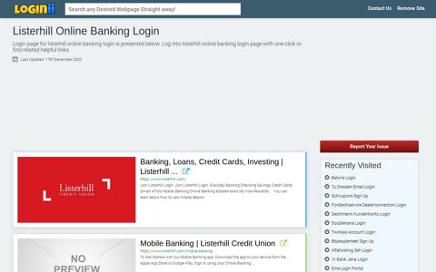 Listerhill Online Banking Login - Loginii.com