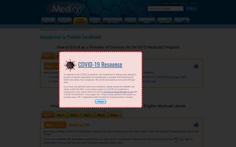 Introduction to Provider Enrollment - eMedNY