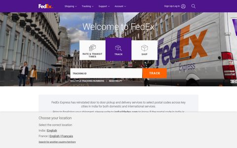 Express Delivery, Courier & Shipping Services | India - FedEx