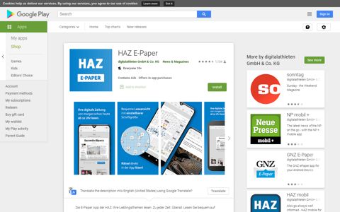 HAZ E-Paper - Apps on Google Play