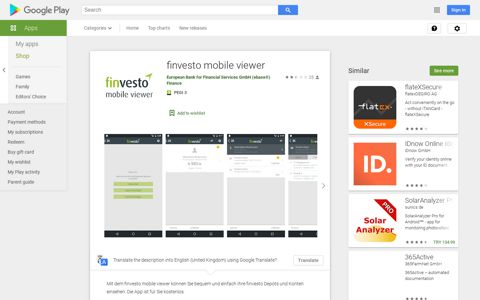 finvesto mobile viewer – Apps on Google Play