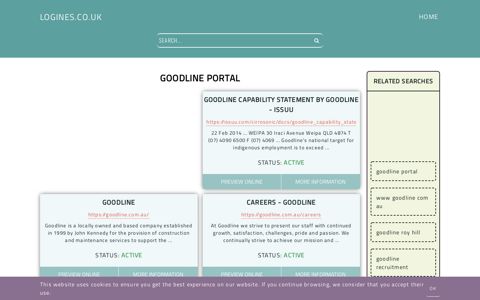 goodline portal - General Information about Login