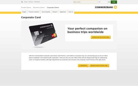 Corporate Card - Commerzbank